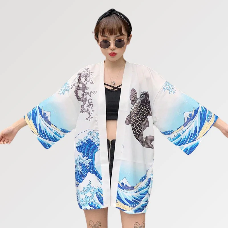 Blouse Kimono Femme 'Kanagawa' - Image 3