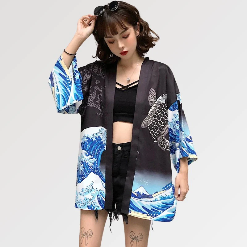 Blouse Kimono Femme 'Kanagawa' - Image 4