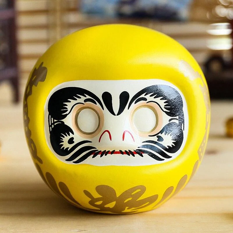 Daruma Tirelire Jaune - Image 3