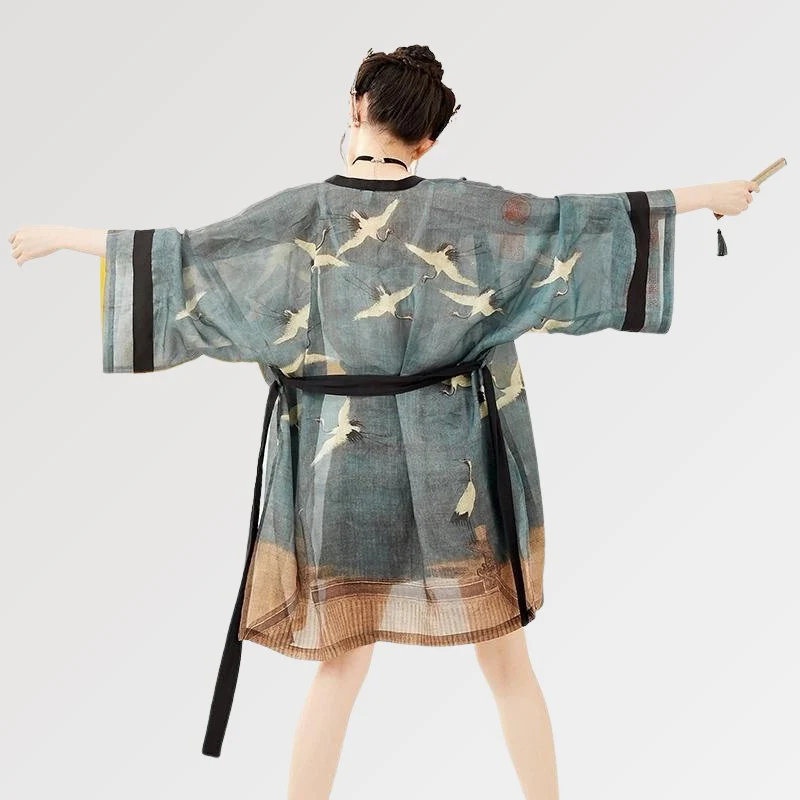 Kimono Mi Long Femme 'Amaya' - Image 3