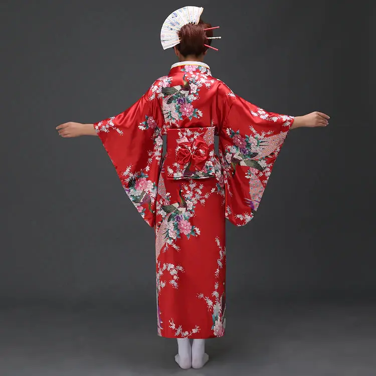 Kimono Traditionnel Japonais Femme 'Nori' - Image 12