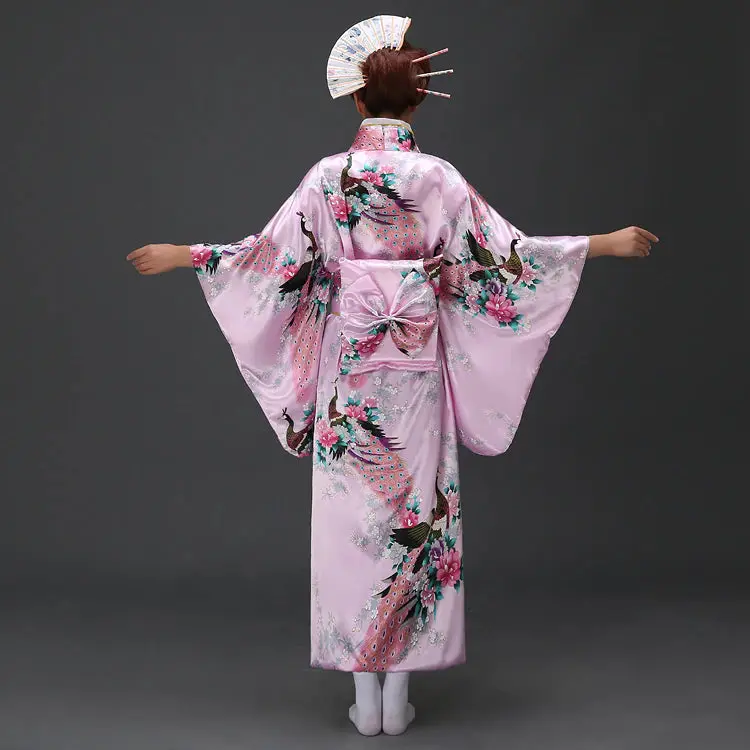 Kimono Traditionnel Japonais Femme 'Nori' - Image 6