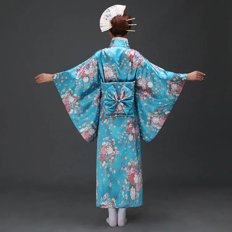 Kimono Traditionnel Japonais Femme 'Nori' - Image 8