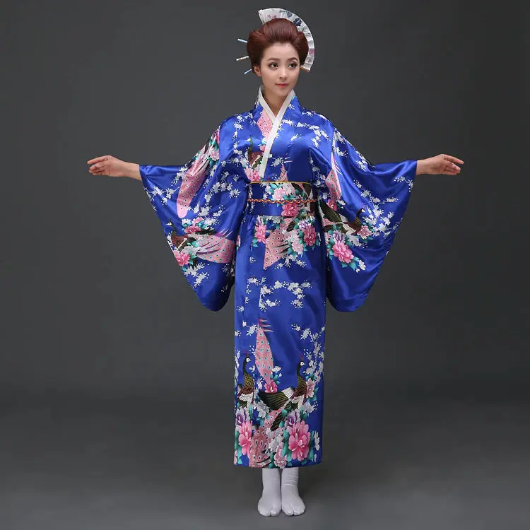Kimono Traditionnel Japonais Femme 'Nori' - Image 9
