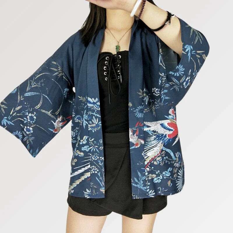 Veste Kimono Femme Soie 'Soraka' - Image 4