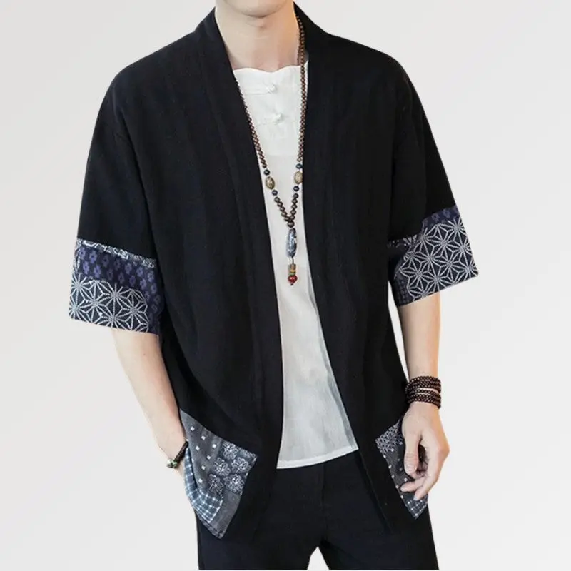 Veste Kimono Homme Japonais 'Mitsuo' - Image 3