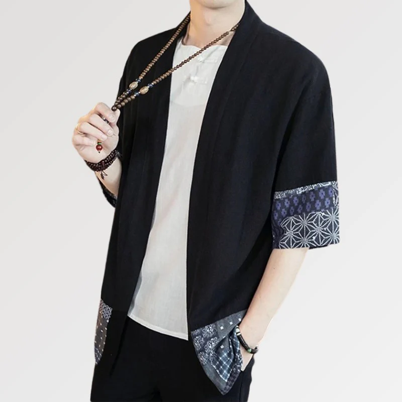 Veste Kimono Homme Japonais 'Mitsuo' - Image 4
